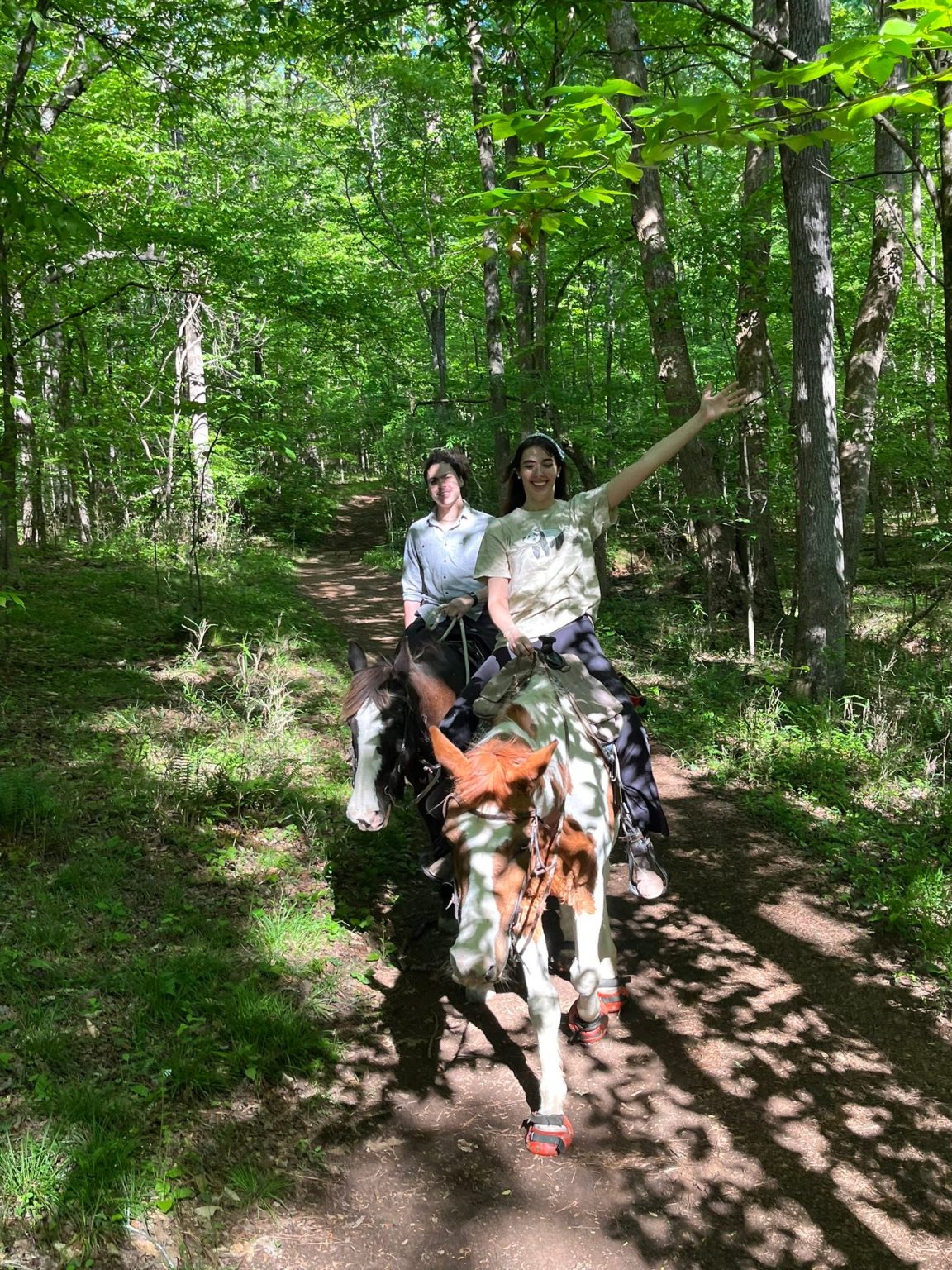 Riders on the trail